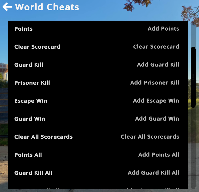 World Cheats B